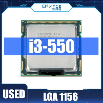 Использованный оригинальный процессор Intel I3 550 Core I3-550 CPU / 3,2 ГГц / LGA1156 / 4 МБ / 73 Вт / память DDR3 Двухъядерная материнская плата с поддержкой H55