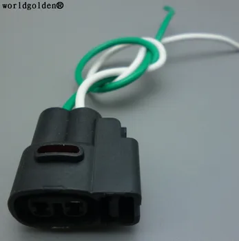 2-контактный автомобильный разъем Worldgolden для катушки зажигания Kia Разъем катушки зажигания для проводки разъема топливной форсунки