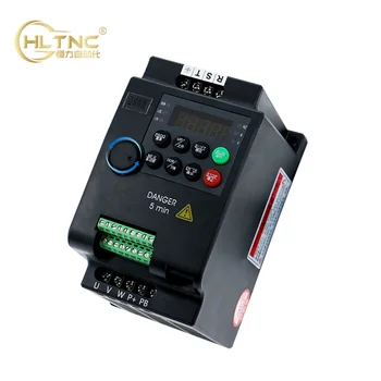 Регулируемый по току HLTNC YL586K 0.75KW/1.5KW/2.2KW Векторный VFD Инвертор Подходит Для 110V 220V Однофазного входа 380V трехфазного выхода