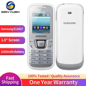 Оригинальный Samsung E1282T E1280 E1282 2G Мобильный Телефон 1,8 