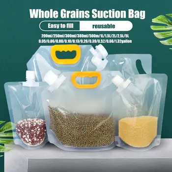 Герметичный пакет для зерна, Влагостойкий, защищенный от насекомых, Прозрачный утолщенный Переносной мешок для хранения пищевых продуктов, сумка для хранения упаковки риса.