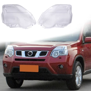 1 Пара автомобильных фар с прозрачным абажуром, Прозрачный чехол для лампы, Крышка фары для Nissan X-Trail 2011-2013