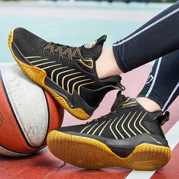 Спортивная обувь профессиональная мужская баскетбольная обувь баскетбольные кроссовки нескользящая пара с высоким берцем дышащая мужская баскетбольная обувь