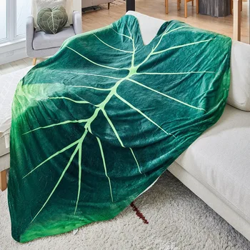 Супер Мягкое одеяло с гигантскими листьями, домашний декор, Фланелевые одеяла с листьями Глориозума для кроватей, дивана, уютные пляжные одеяла, полотенце, Манта Кобертор