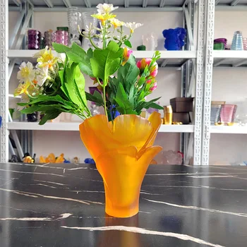 Креативная ваза для цветов из смолы Высушенная бутылка для украшения гостиной Камин Спальня Кухня Цветы Центральные элементы рабочего стола Офис