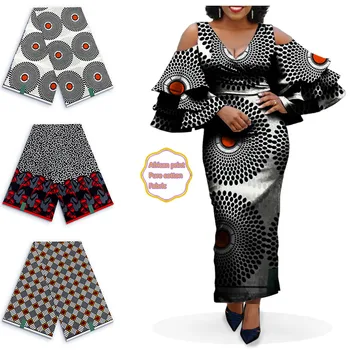 Оптовая цена! Гарантированный африканский воск 2023, Новый настоящий воск Анкары для высококачественного платья в стиле нигерийского воска 01